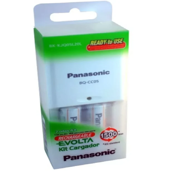 CARGADOR PANASONIC +2PILAS AA 1100mah