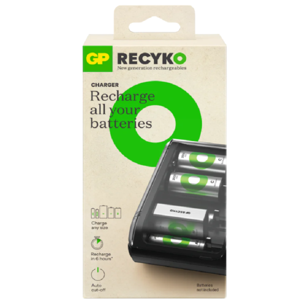 CARGADOR UNIVERSAL AA/AAA/C/D/9V GP RECYKO