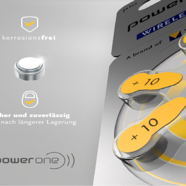 PILA DE AUDIFONO 10 1.45V BLISTER X6 POWER ONE - Imagen 3