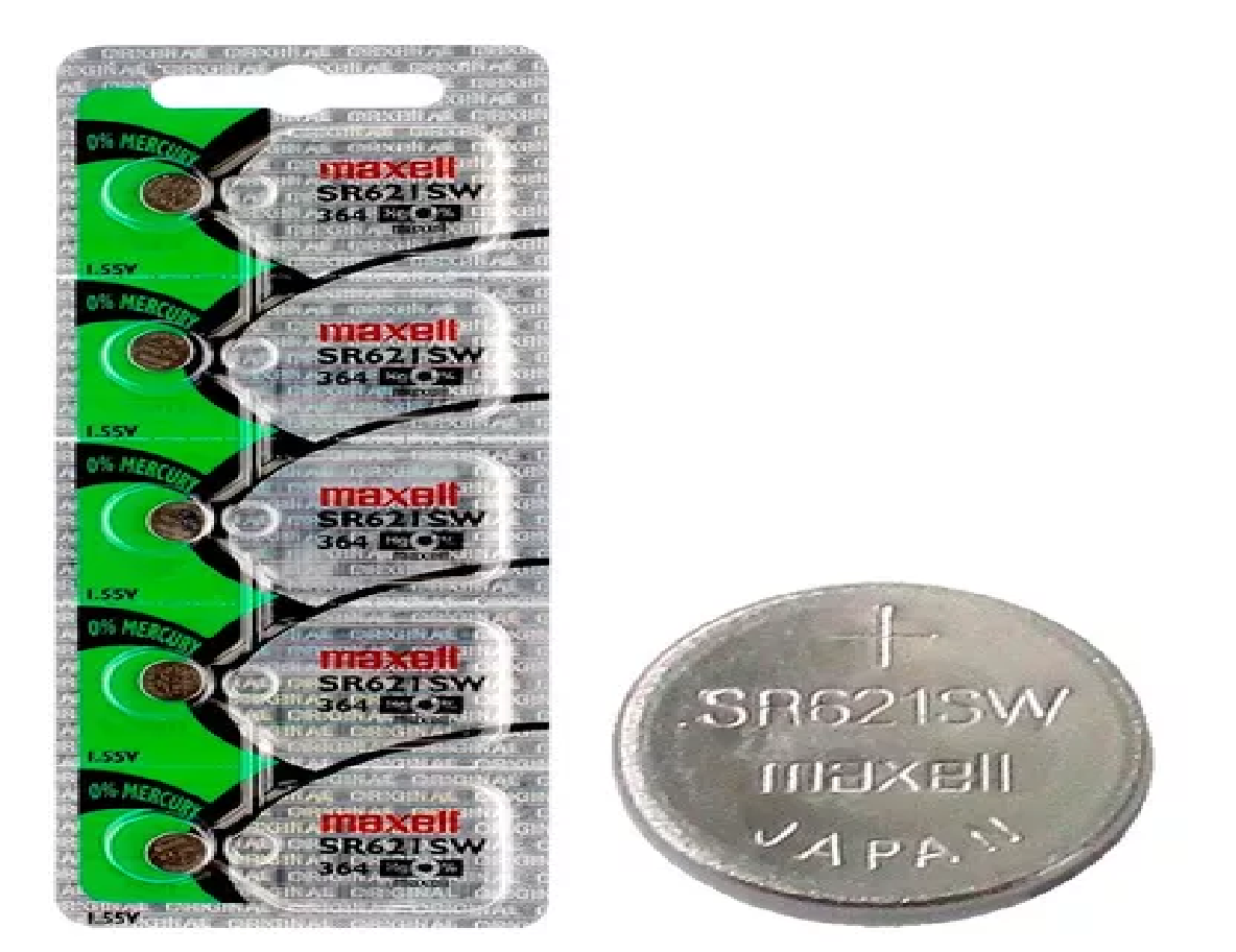PILA DE RELOJ SR621 1.5V BL-10 MAXELL PILA DE RELOJ 1.55V MAXELL 364 SR621 - Imagen 1