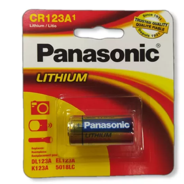 PILA CR123A PANASONIC 3V DE CAMARA