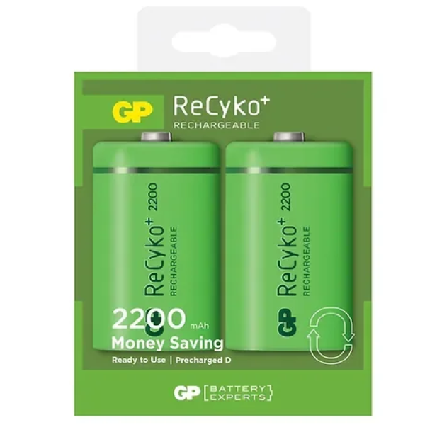 PILA RECARGABLE TIPO D BL/2 2200MAH