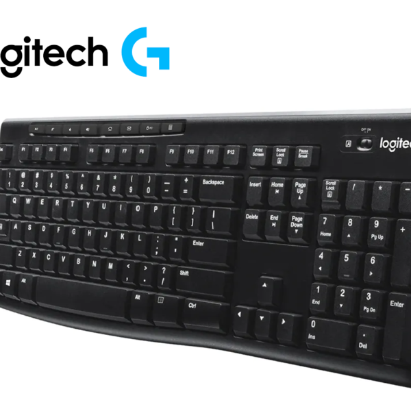 TECLADO K270 LOGITECH WIRELESS MULTIMEDIA USB BLACK