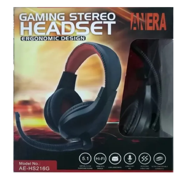 AUDIFONO GAMER PLUG 3.5 5.1 CANALES - Imagen 3