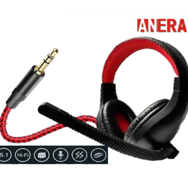 AUDIFONO GAMER PLUG 3.5 5.1 CANALES - Imagen 2