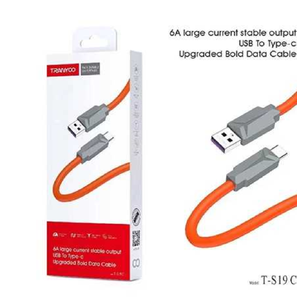 CABLE DE IPHONE/6A NARANJA SILICONA CARGA RÁPIDA