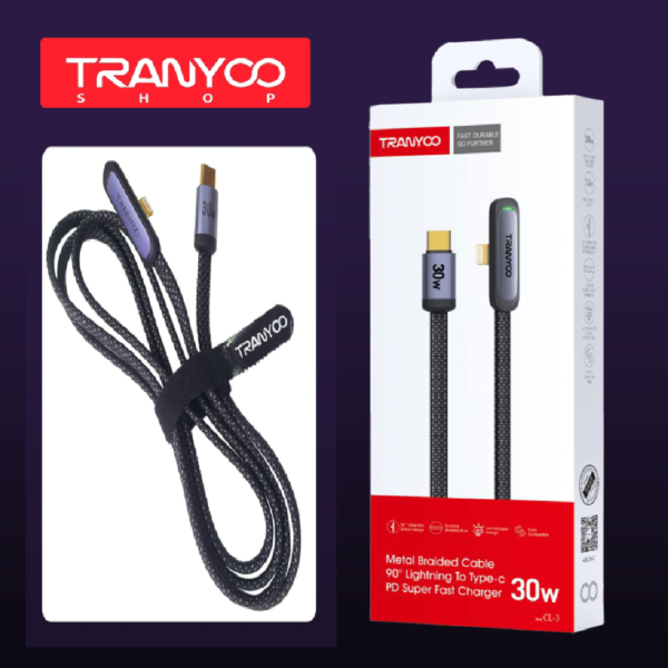 CABLE TIPO C A LIGHTNING 30W DE CARGA RÁPIDA