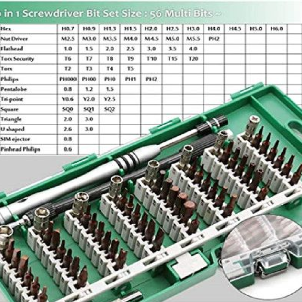 DESTORNILLADORES DE PECISION KIT 60 EN 1 KS-8061 - Imagen 3