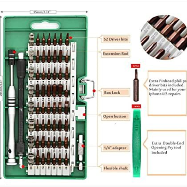 DESTORNILLADORES DE PECISION KIT 60 EN 1 KS-8061 - Imagen 2
