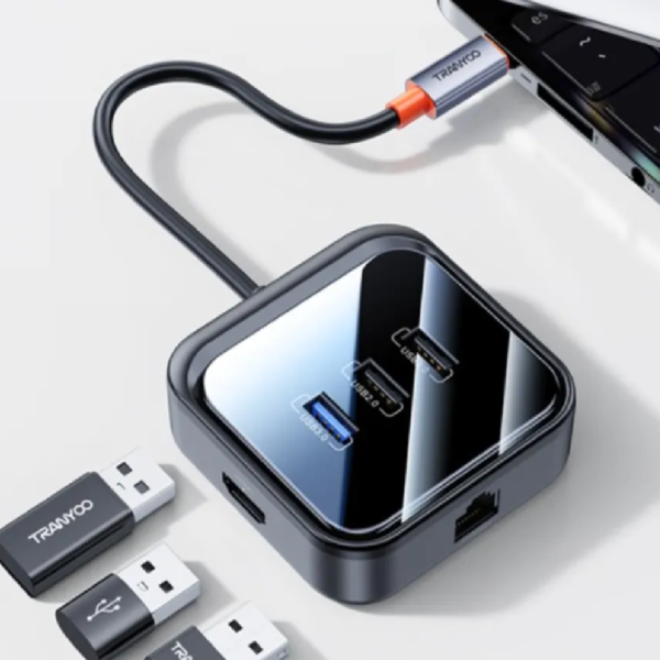 HUB PD100W+1P*USB3.0+2P*USB2.0*2+RJ45+HDMI - Imagen 3