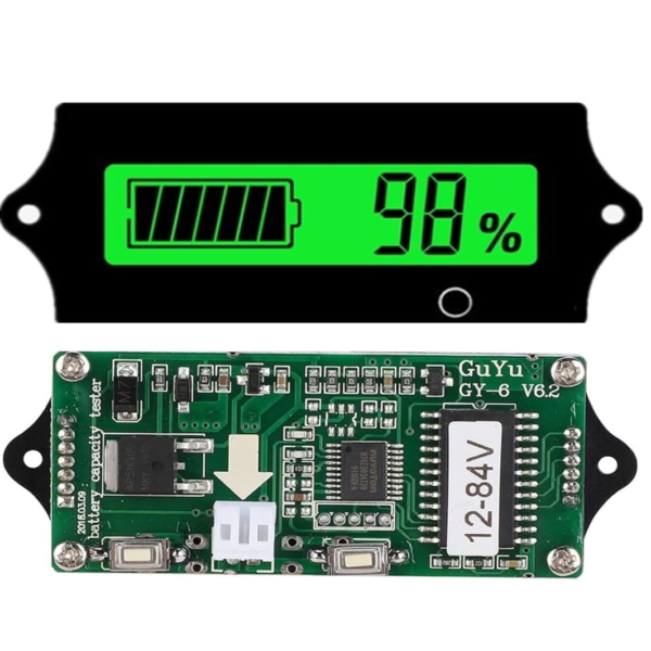 INDICADOR DE CARGA DE BATERIA PANTALLA LED RV 12/24/36/48V DC - Imagen 2