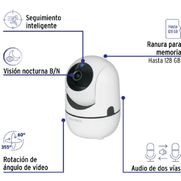 CAMARA WIFI ROBOTIZADA TIPO DOMO 3MP - Imagen 6