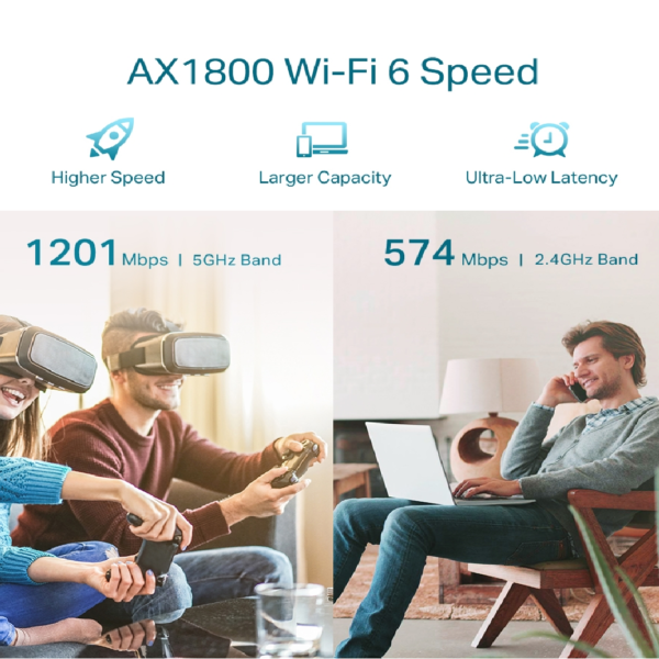EXTENSOR DE COBERTURA MESH AX1800 WI-FI 6  TP-LINK - Imagen 5