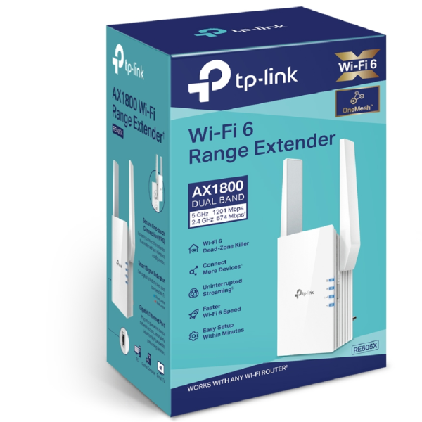 EXTENSOR DE COBERTURA MESH AX1800 WI-FI 6  TP-LINK
