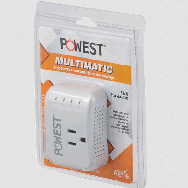 PROTECTOR DE VOLTAGE 120V/10A MULTIMATIC - Imagen 2