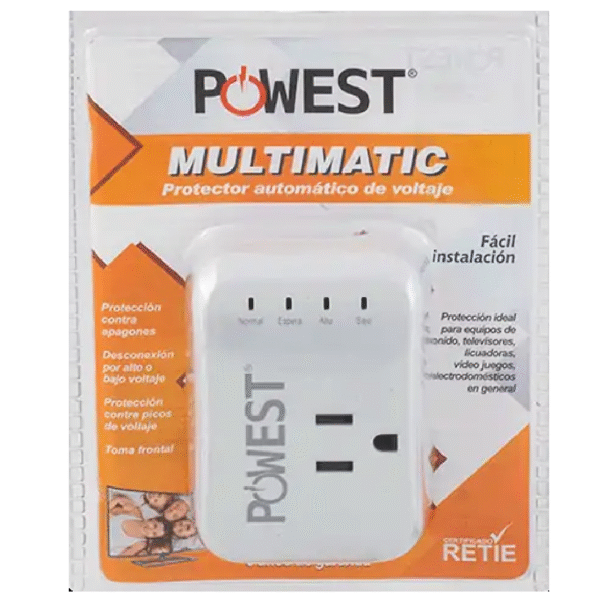 PROTECTOR DE VOLTAGE 120V/10A MULTIMATIC