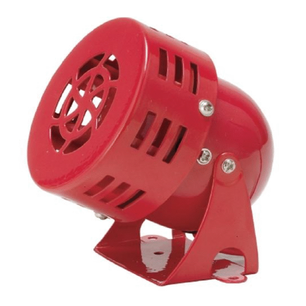 SIRENA 110V METÁLICA ROJA PEQUEÑA