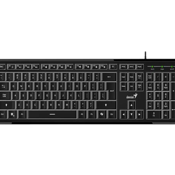 TECLADO GENIUS SlimStar 820 Illuminated Slim USB with AI Copilot - Imagen 2