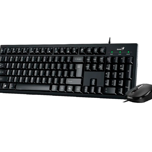 TECLADO GENIUS USB CON MOUSE OPTICO WIRED USB - Imagen 3