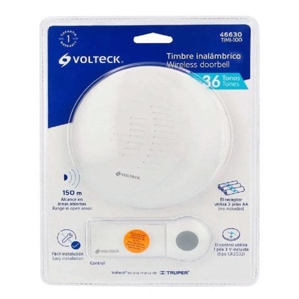 TIMBRE INALAMBRICO 1CONTROL 36 TONOS