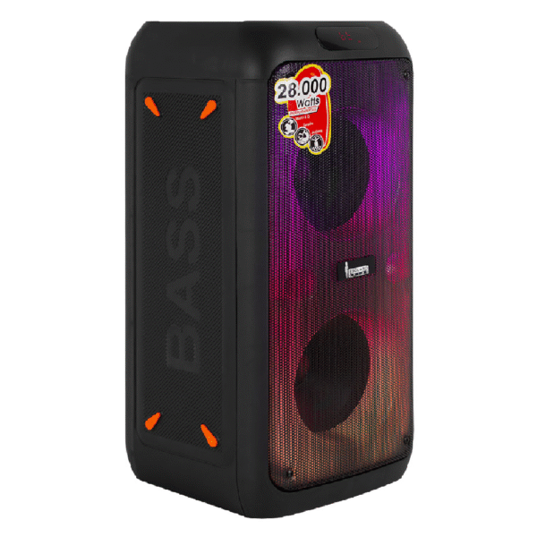 CAJA AMPLIFICADA CON BATERIA 2×8 PULGADAS