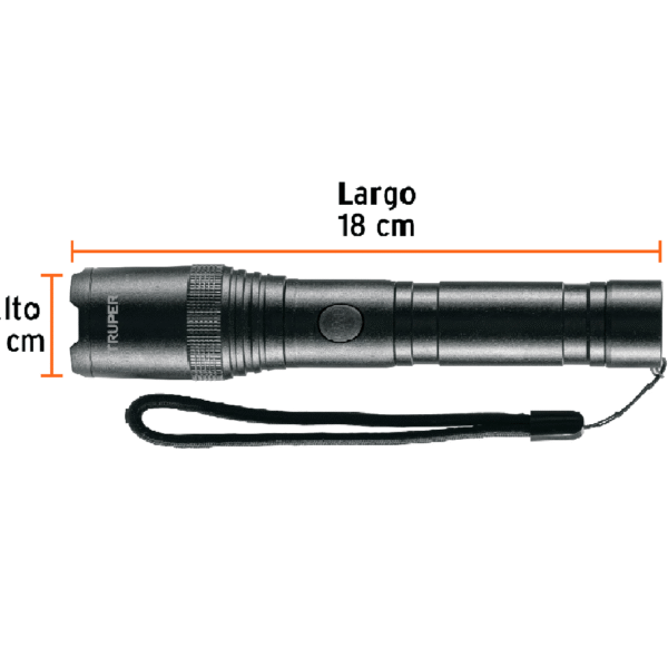 LINTERNA ALUMINIO 420LM BATERIA ION LITIO IP44 - Imagen 4