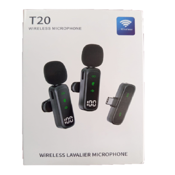 MICROFONO DE SOLAPA DUO TIPO C INALAMBRICO