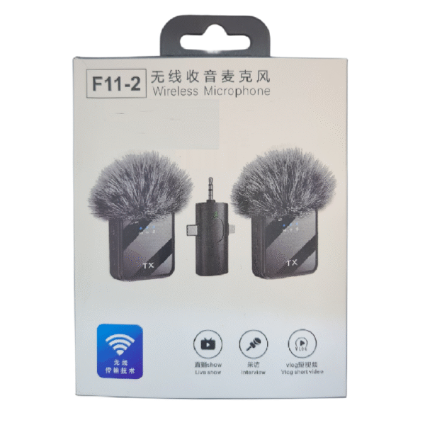 MICROFONO SOLAPA WIRILESS 3EN1 F11-2 - Imagen 4