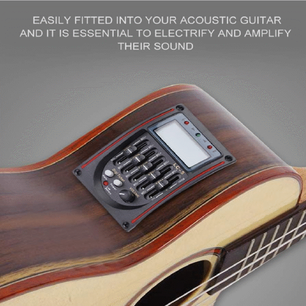 SISTEMA ECUALIZADOR DE 5 BANDAS DIGITAL PARA GUITARRA ACÚSTICA - Imagen 4