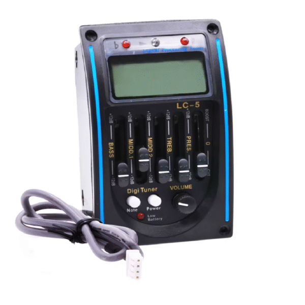 SISTEMA ECUALIZADOR DE 5 BANDAS DIGITAL PARA GUITARRA ACÚSTICA