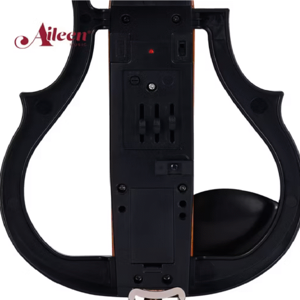 VIOLÍN ELÉCTRICO 4/4 CUERPO SÓLIDO DE OKOUME Y PLÁSTICO CON DIAPASÓN DE ÉBANO - Imagen 5