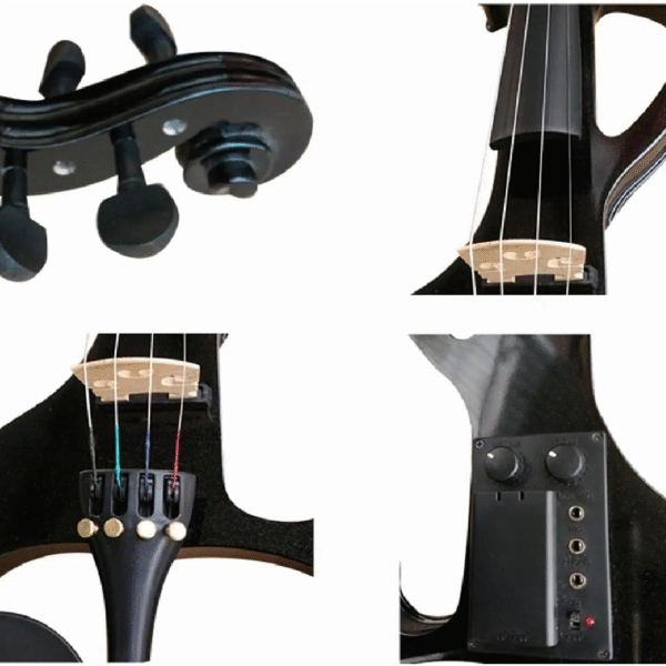 VIOLÍN ELÉCTRICO 4/4 MADERA - Imagen 3