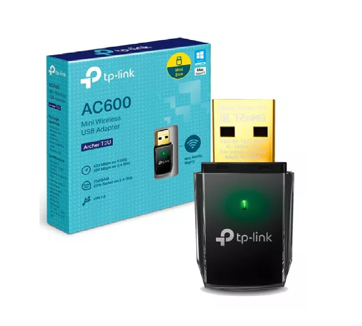 ADAPTADOR INALAMBRICO USB BANDA DUAL AC600 ADAPTADOR INALAMBRICO USB BANDA DUAL AC600 - Imagen 1