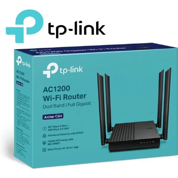 ROUTER MU-MIMO AC1200 DOBLE BANDA 4 ANTENAS C64