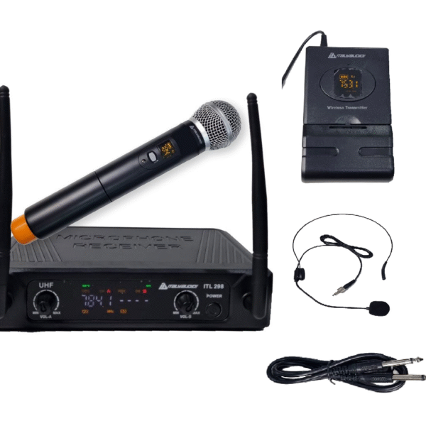 MICROFONO DE MANO Y DIADEMA ITALY AUDIO ITL298