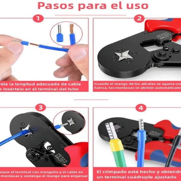 KIT REMACHADORA Y TERMINALES DE PUNTA 1231 PCS - Imagen 4