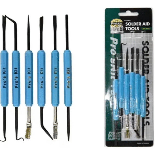 KIT DE LIMPIEZA DE SOLDADURA PROSKIT 6PZS