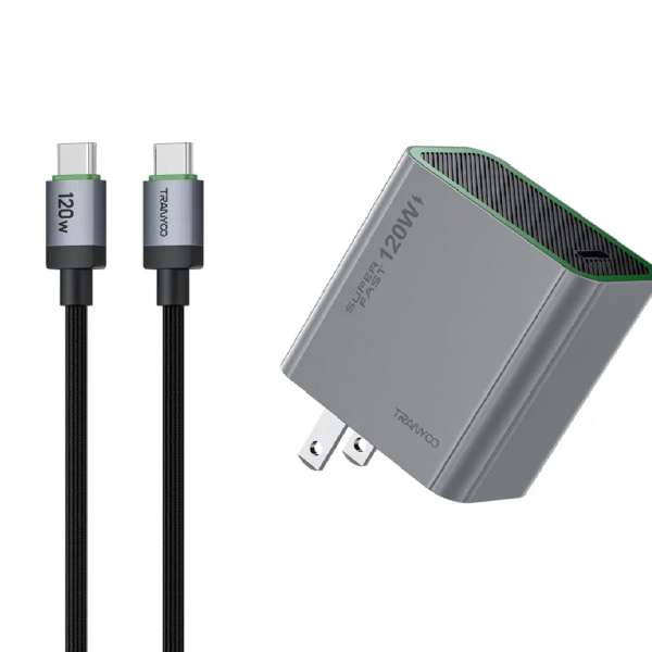 KIT CARGADOR TIPO C- TIPO C SUPERCOMPATIBLE GaN DE 120W CARGA SUPER RÁPIDA - Imagen 6