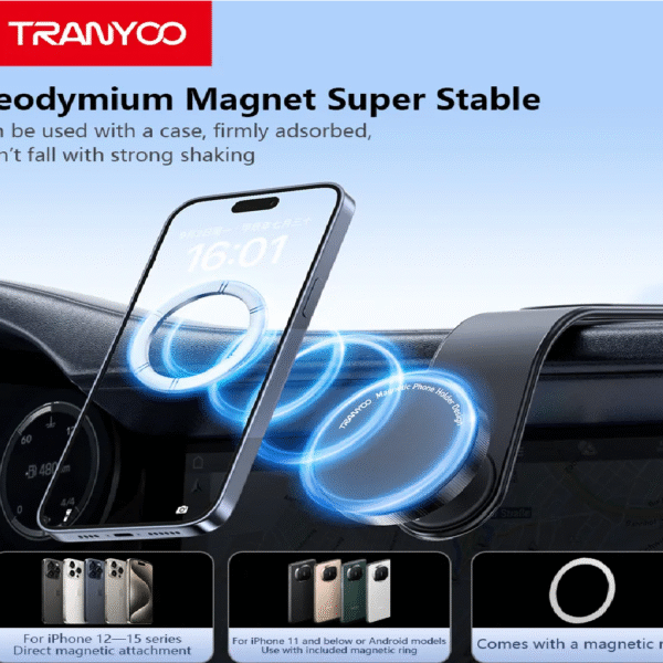 SOPORTE MAGNETICO DE TELEFONO CON VELCRO PARA VEHICULO - Imagen 2