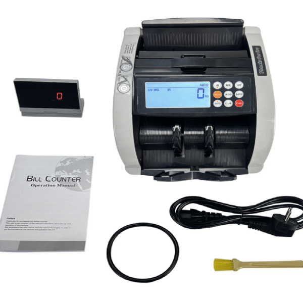 CONTADOR DE BILLETES CON DETECTOR UV MG IR 110V - Imagen 2