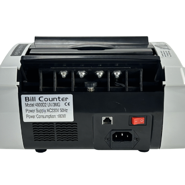 CONTADOR DE BILLETES CON DETECTOR UV MG IR 110V - Imagen 3
