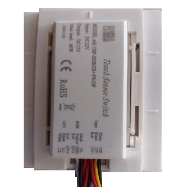 INTERRUPTOR TÁCTIL PARA ESPEJO 12V/60W PARA LED RGB+3 LED BLANCOS - Imagen 3