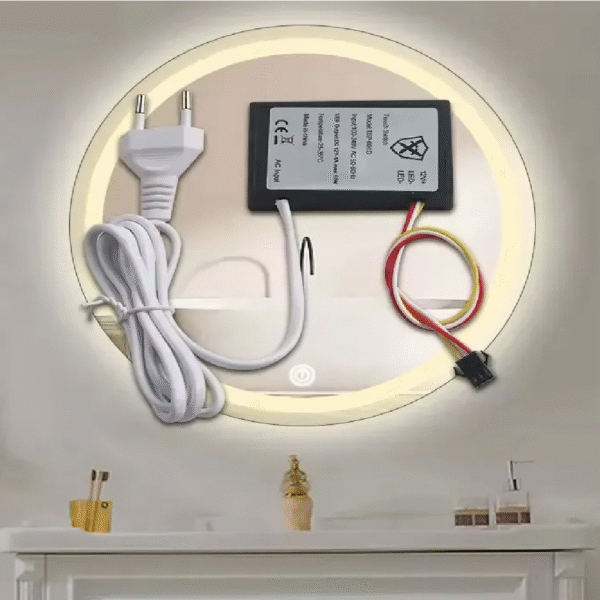 INTERRUPTOR TÁCTIL PARA ESPEJO 110V/12V PARA CINTA LED DUAL - Imagen 3