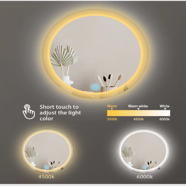 INTERRUPTOR TÁCTIL PARA ESPEJO 110V/12V PARA CINTA LED DUAL - Imagen 5