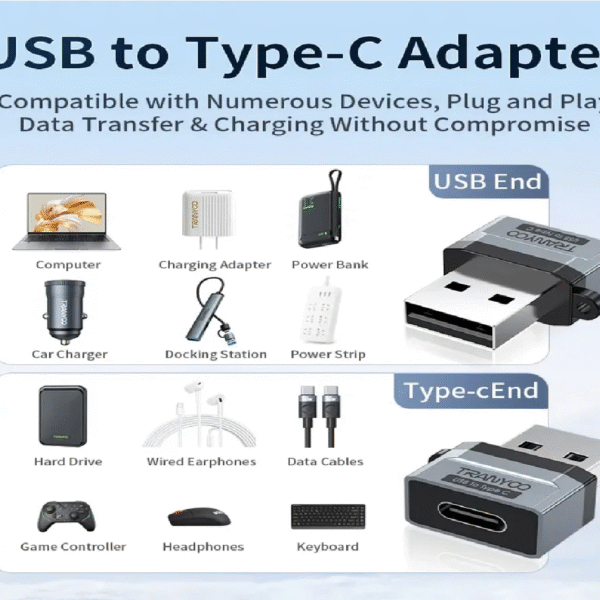 ADAPTADOR USB A TIPO C METALICO - Imagen 3