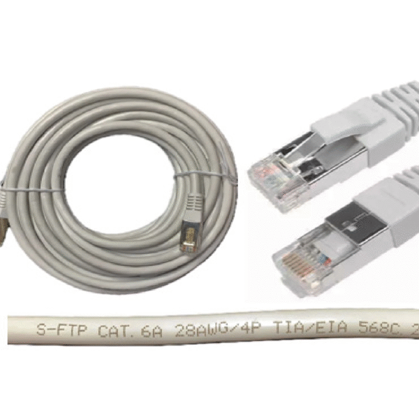 PATCH CORD 10M CAT 6A S-FTP BLANCO